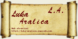 Luka Aralica vizit kartica
